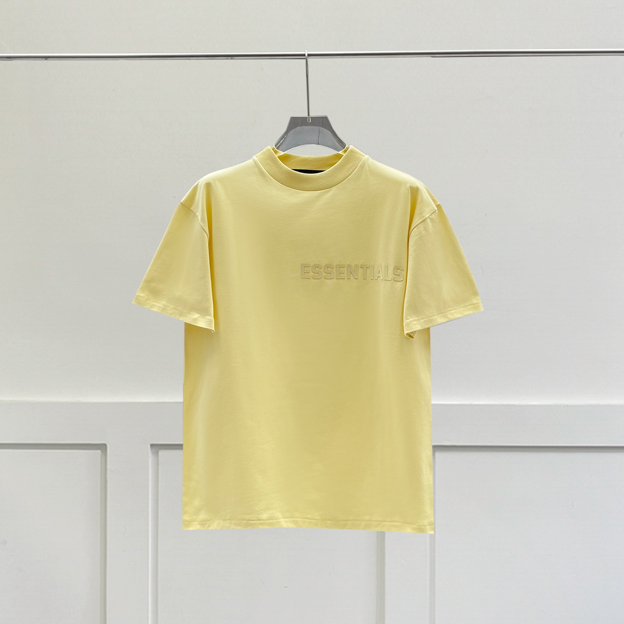 ESSENTIALS KAREEM casual loose casual high street letter silicone small neckline T-shirt for men and women