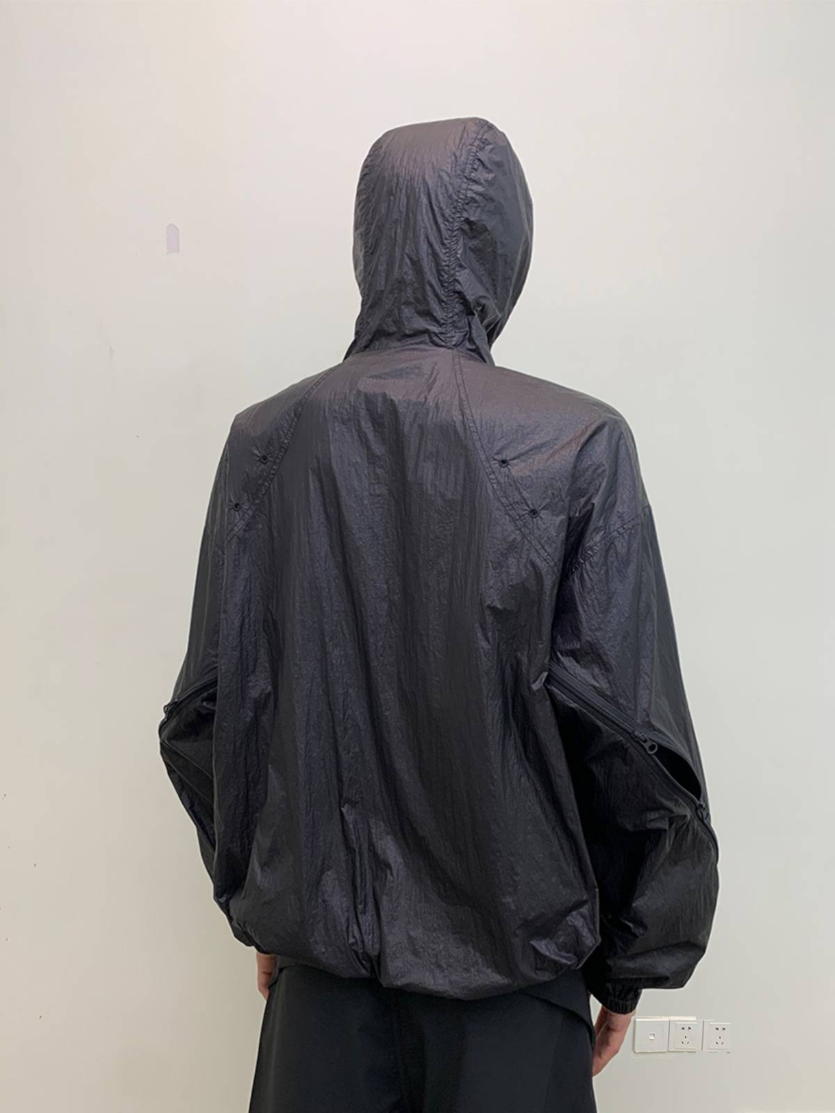 NEVERSEEZ semi -transparent double -layer jacket