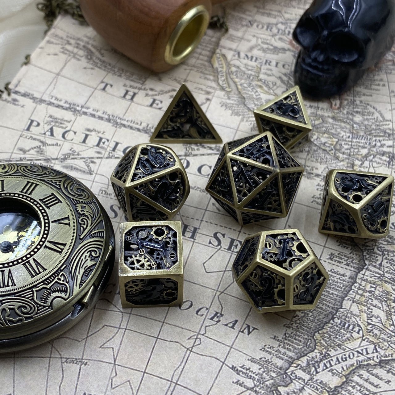 wholesale skulls hollow dnd dice d&d dungeons and dragons rpg games dnd hollow metal dice