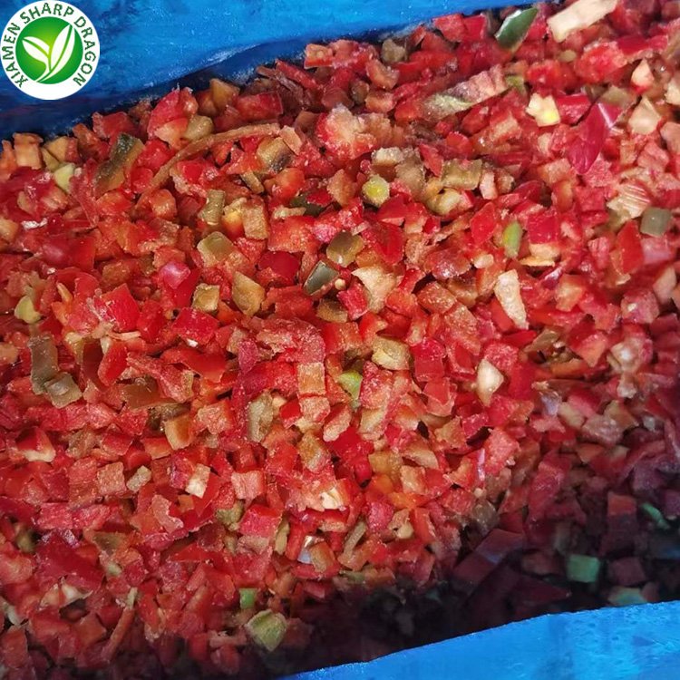 Frozen Freezing Good Chopped Fresh Green Red Bell Pepper Strip Diced Block Chunk Organic Healthy Natural Wholesale price