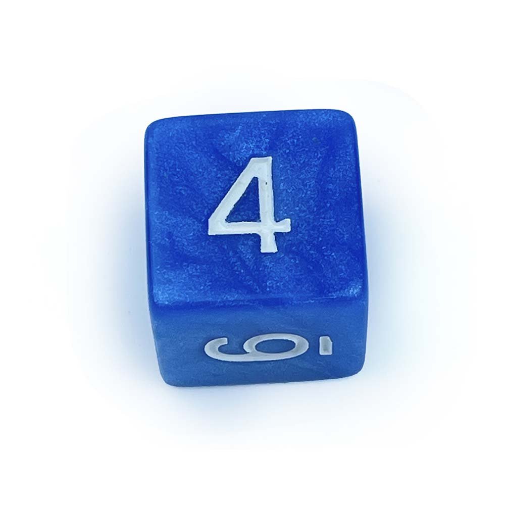 D6 Acrylic Dice Number Right Angle Solid Color Transparent Dice Game Pearl Pattern Dice Board Games