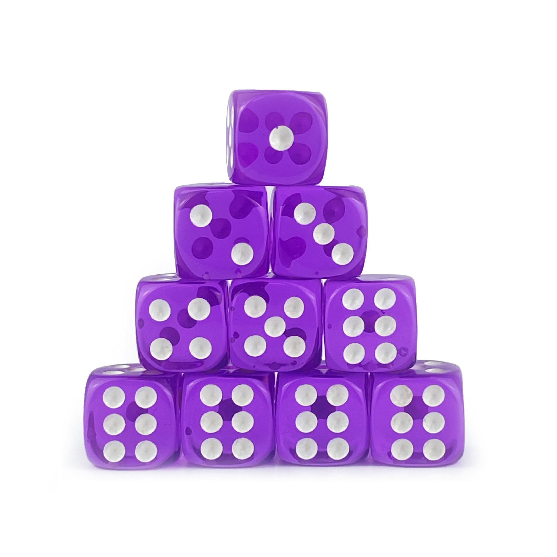 Educational Story Clear Colors D6 Acrylic Cubes game bulk custom mini dice for Classroom Teaching Board Game Playing Rolling