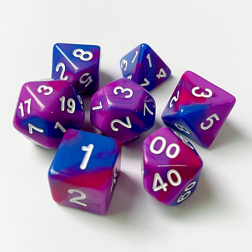 Acrylic DND Dice Four-color Dice Game Polyhedron Custom Dice Board Game