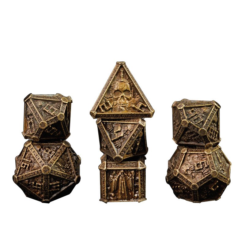 The Newest Design Wizard Dice Metal Dice For Table Top Role Playing Game