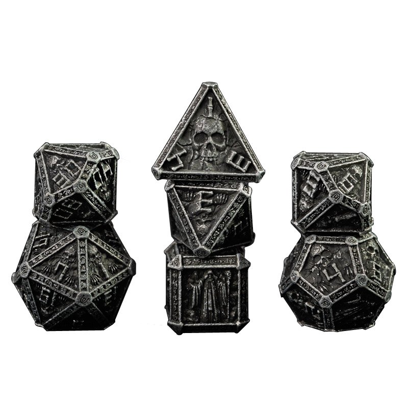 The Newest Design Wizard Dice Metal Dice For Table Top Role Playing Game