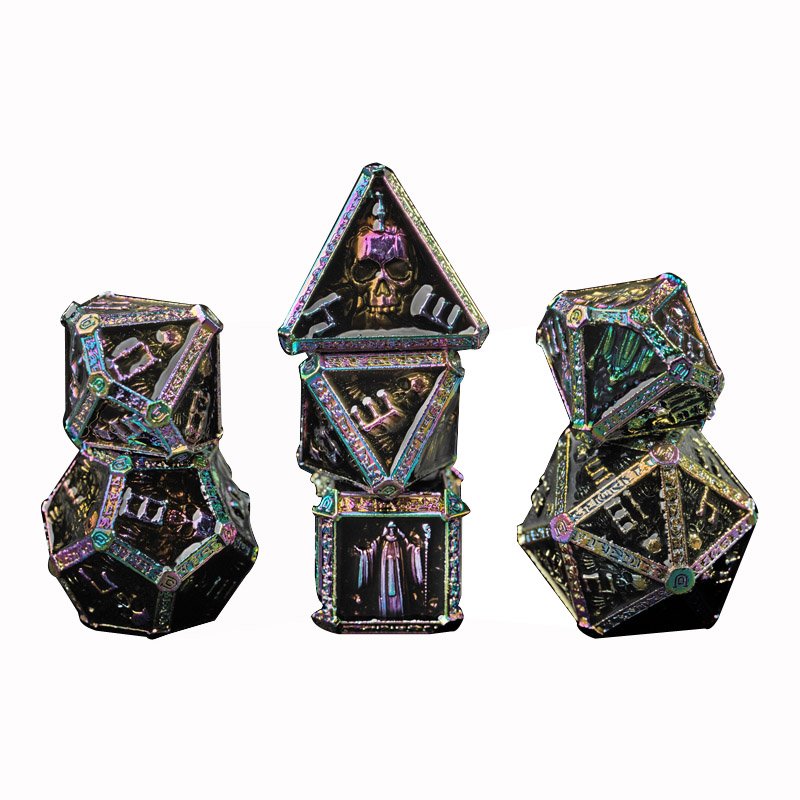 The Newest Design Wizard Dice Metal Dice For Table Top Role Playing Game