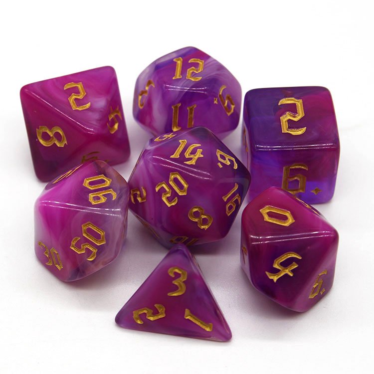 Nian Bulk Acrylic Dice Set Board Game Playing Cards Game DND Accessories