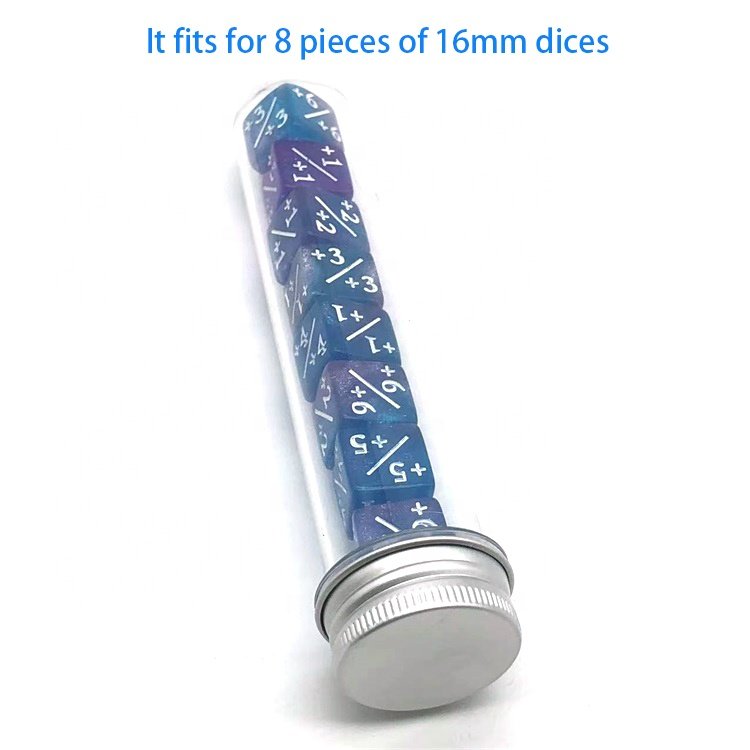 Quick Delivery Factory Direct Sale Clear DND Dice Plastic Tubes for Packaging