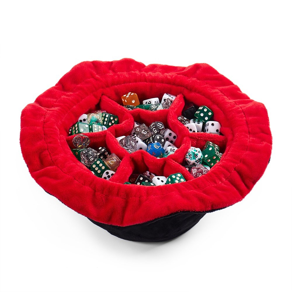 Custom multicolor Large Capacity Dice Bag with pocket