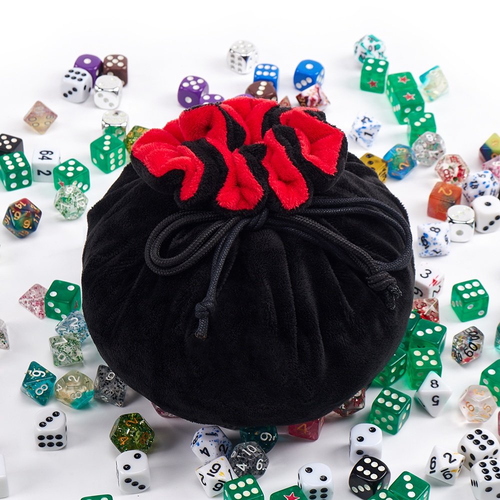 Custom multicolor Large Capacity Dice Bag with pocket