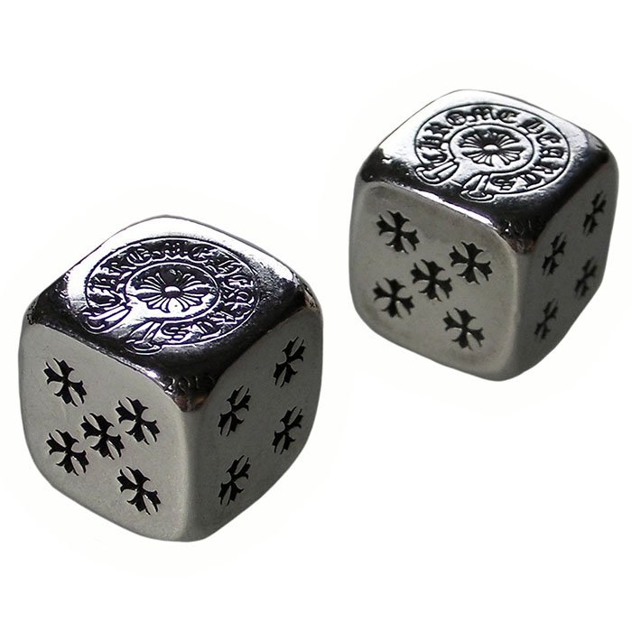 Chrome DICE chrome Christmas novelty dice