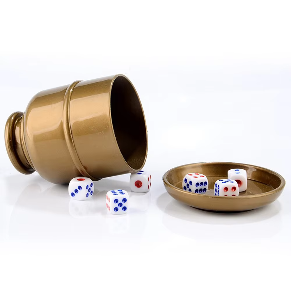 Wholesale Bar Dice Cup Set Thickened Nightclub Drinking Entertainment Dice Cup With Base