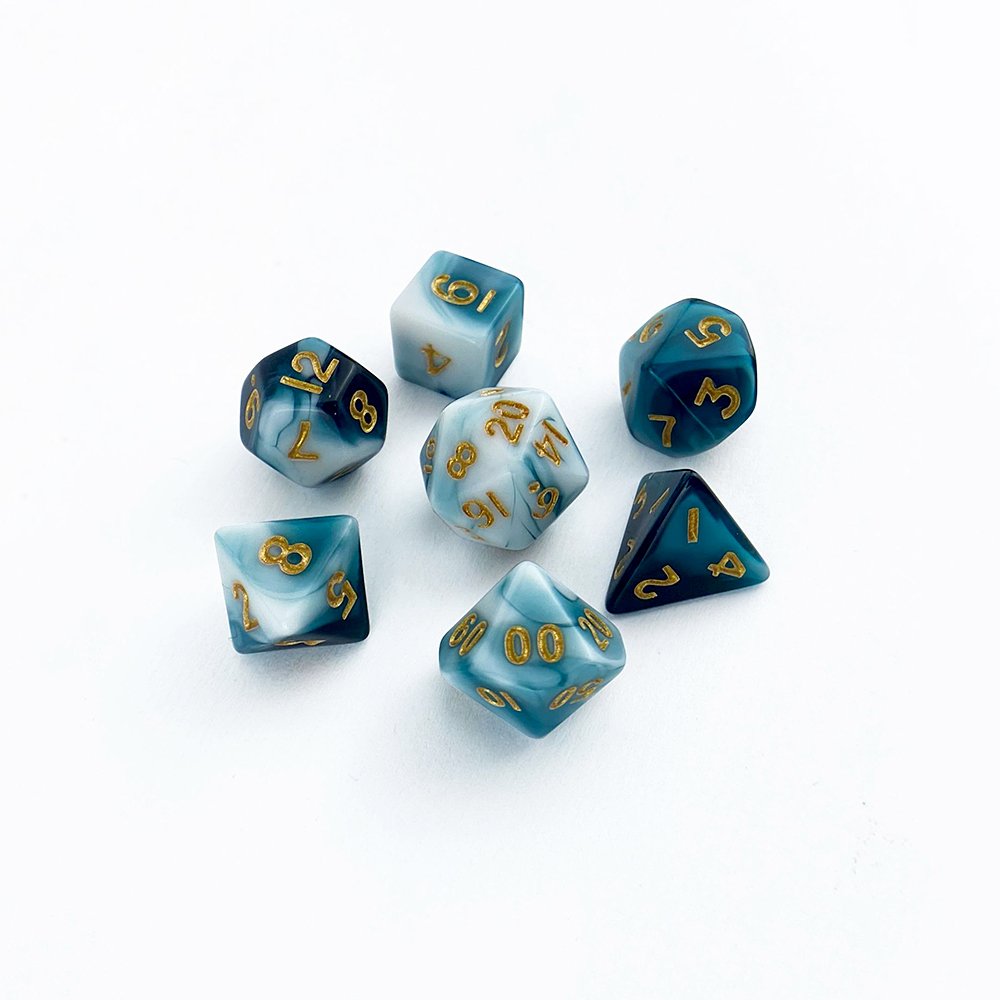Acrylic DND Dice Polyhedral Dice Two Colors Dice Game Board Game