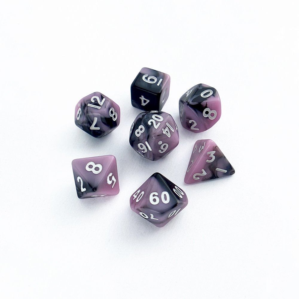 Acrylic DND Dice Polyhedral Dice Two Colors Dice Game Board Game
