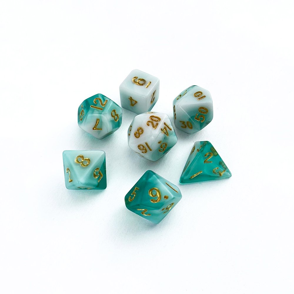 Acrylic DND Dice Polyhedral Dice Two Colors Dice Game Board Game