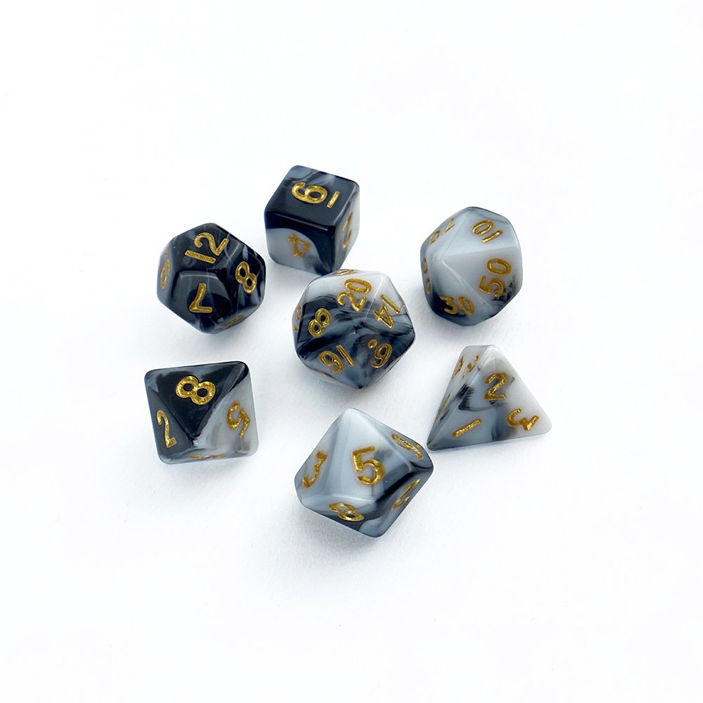 Acrylic DND Dice Polyhedral Dice Two Colors Dice Game Board Game