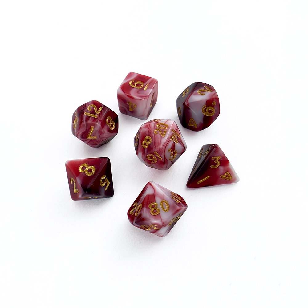 Acrylic DND Dice Polyhedral Dice Two Colors Dice Game Board Game