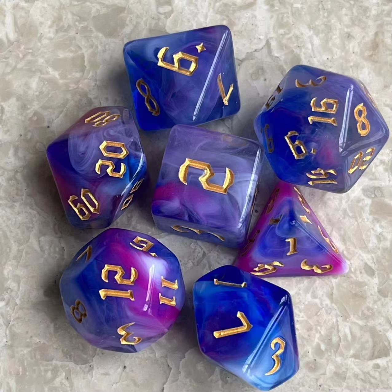 Chaos color Transparent dnd dice for Dungeons and Dragons DND RPG MTG Role Playing Board game