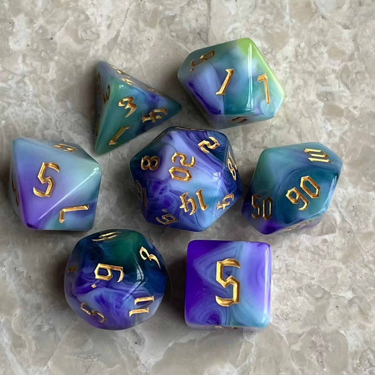 Chaos color Transparent dnd dice for Dungeons and Dragons DND RPG MTG Role Playing Board game