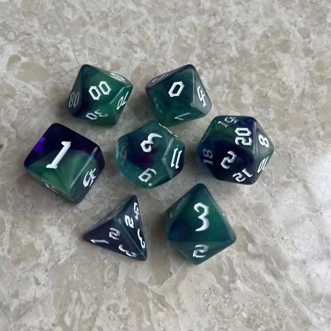 Chaos color Transparent dnd dice for Dungeons and Dragons DND RPG MTG Role Playing Board game