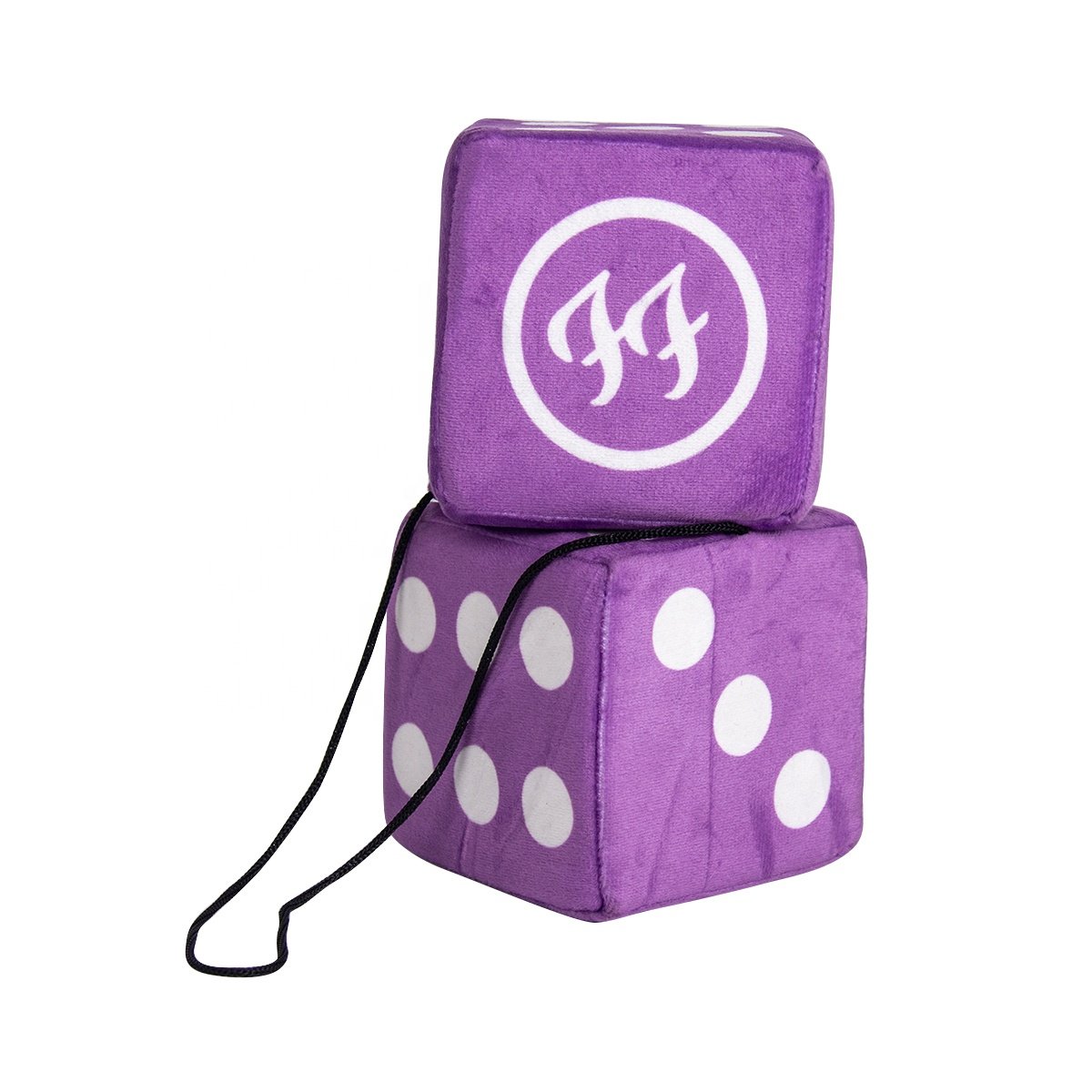Hot Selling Custom Plush Pendant Fuzzy Dice Soft Plush Stuffed Dice Plush Toys