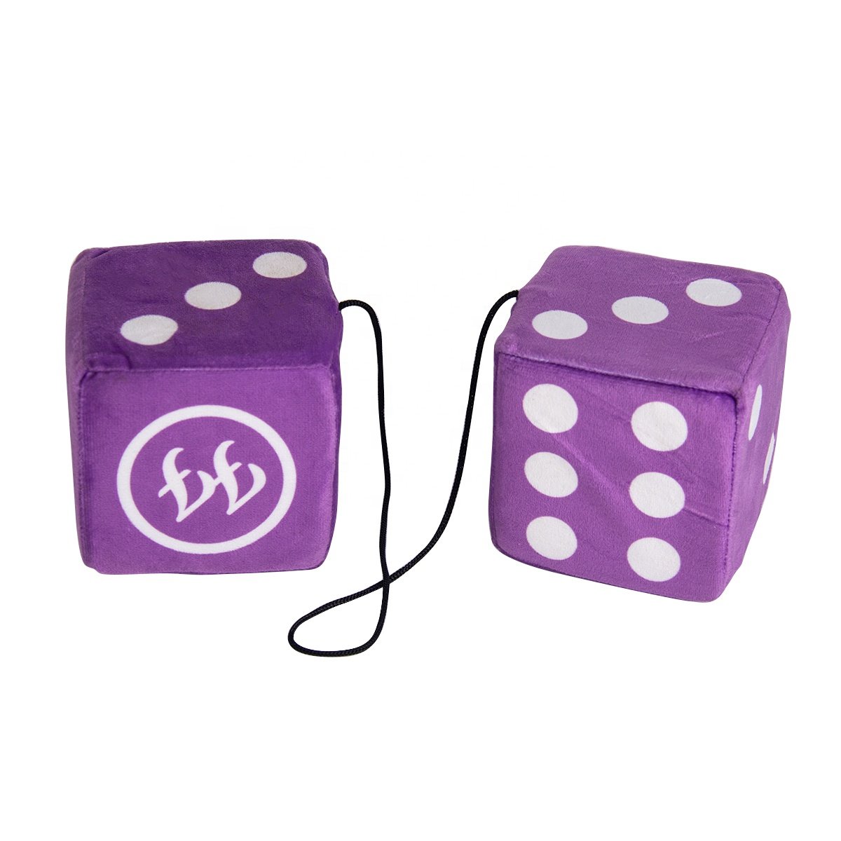 Hot Selling Custom Plush Pendant Fuzzy Dice Soft Plush Stuffed Dice Plush Toys