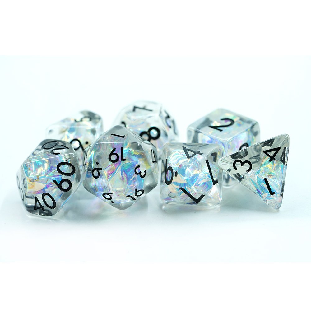 RPG DND Custom round dice set polyhedral resin dice