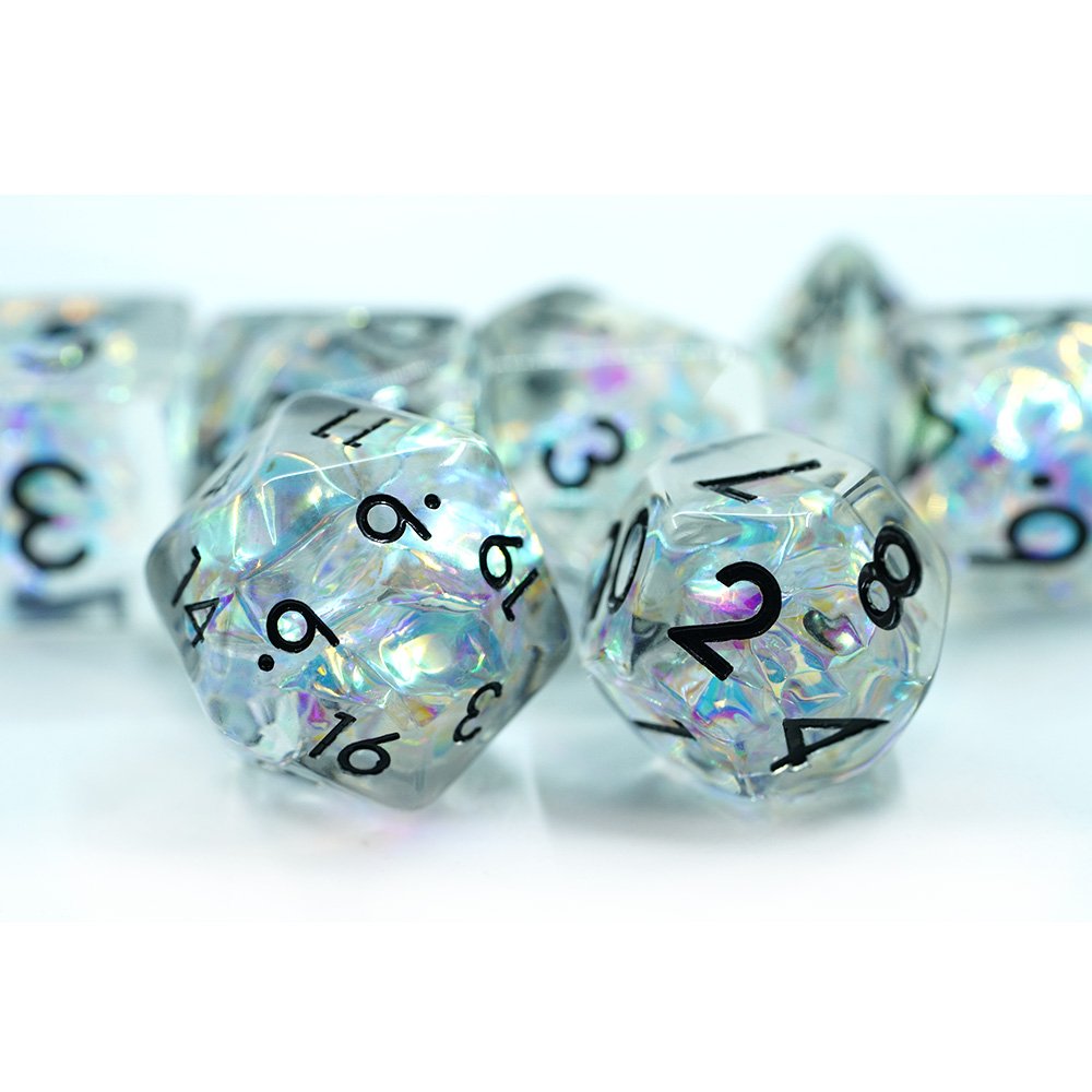 RPG DND Custom round dice set polyhedral resin dice