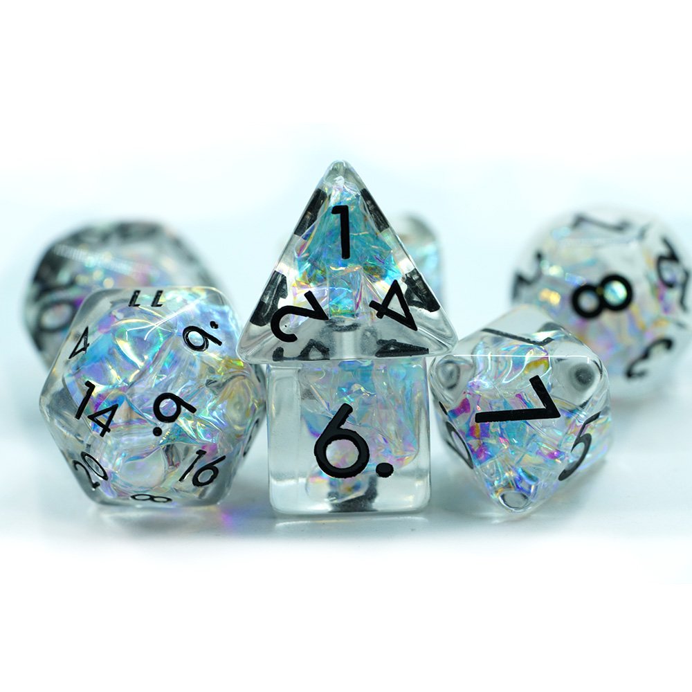 RPG DND Custom round dice set polyhedral resin dice