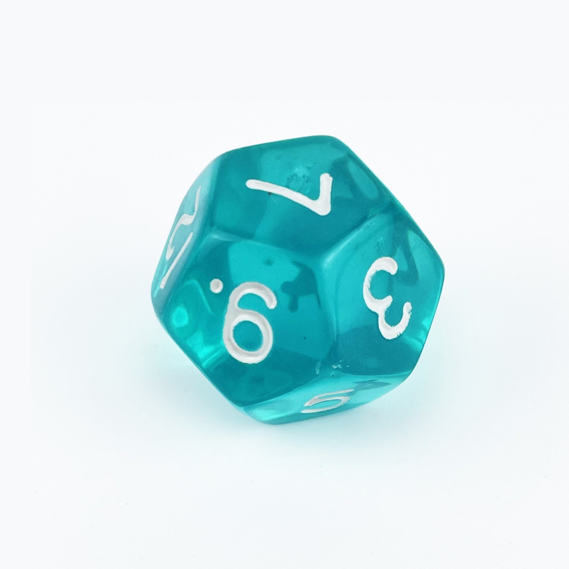 D12 Acrylic Dice Solid Color Transparent Dice Game Pearl Pattern Dice Board Games