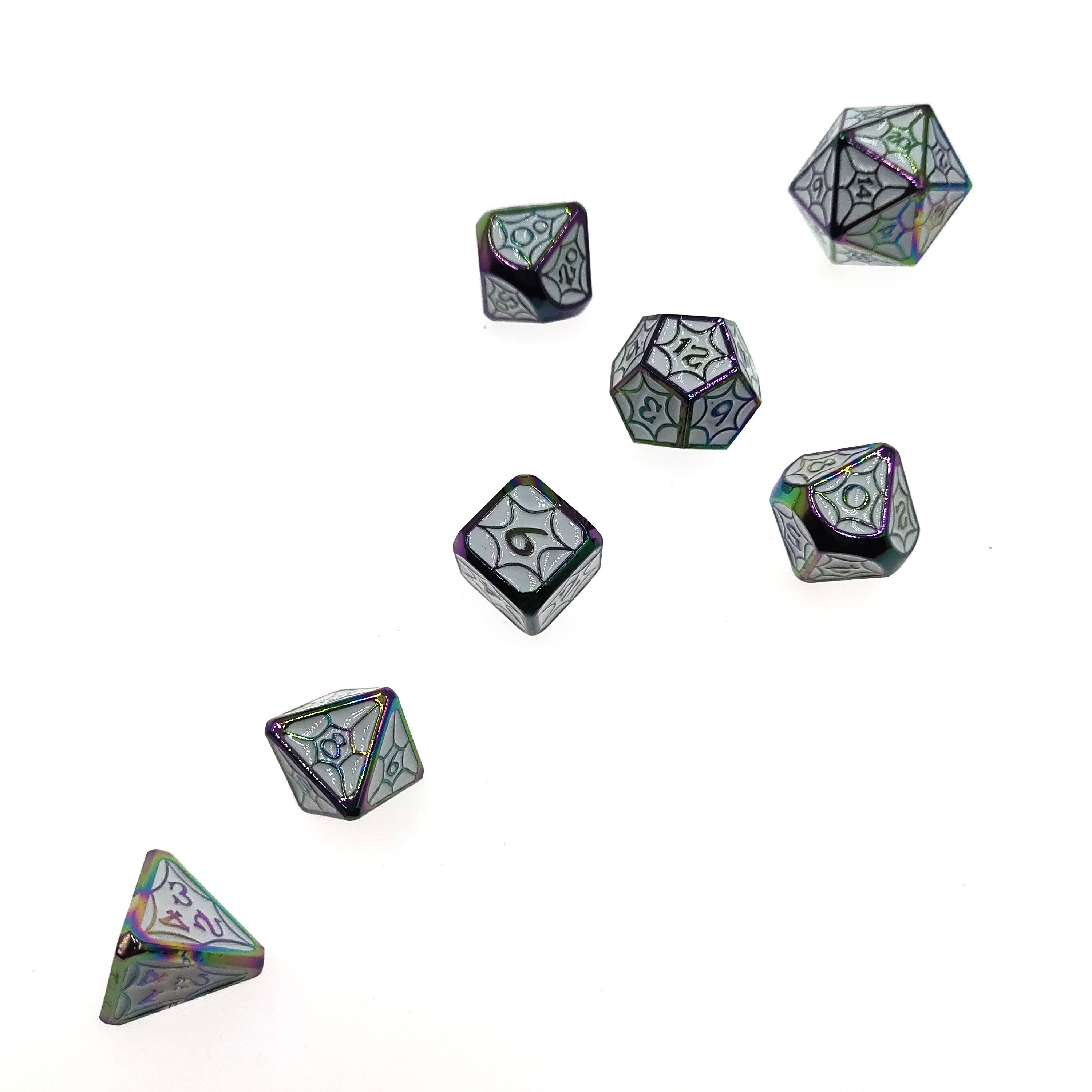 new metal multicolor dice cthulhu custom d20 dice dungeon and dragon Rpg dnd metal dice