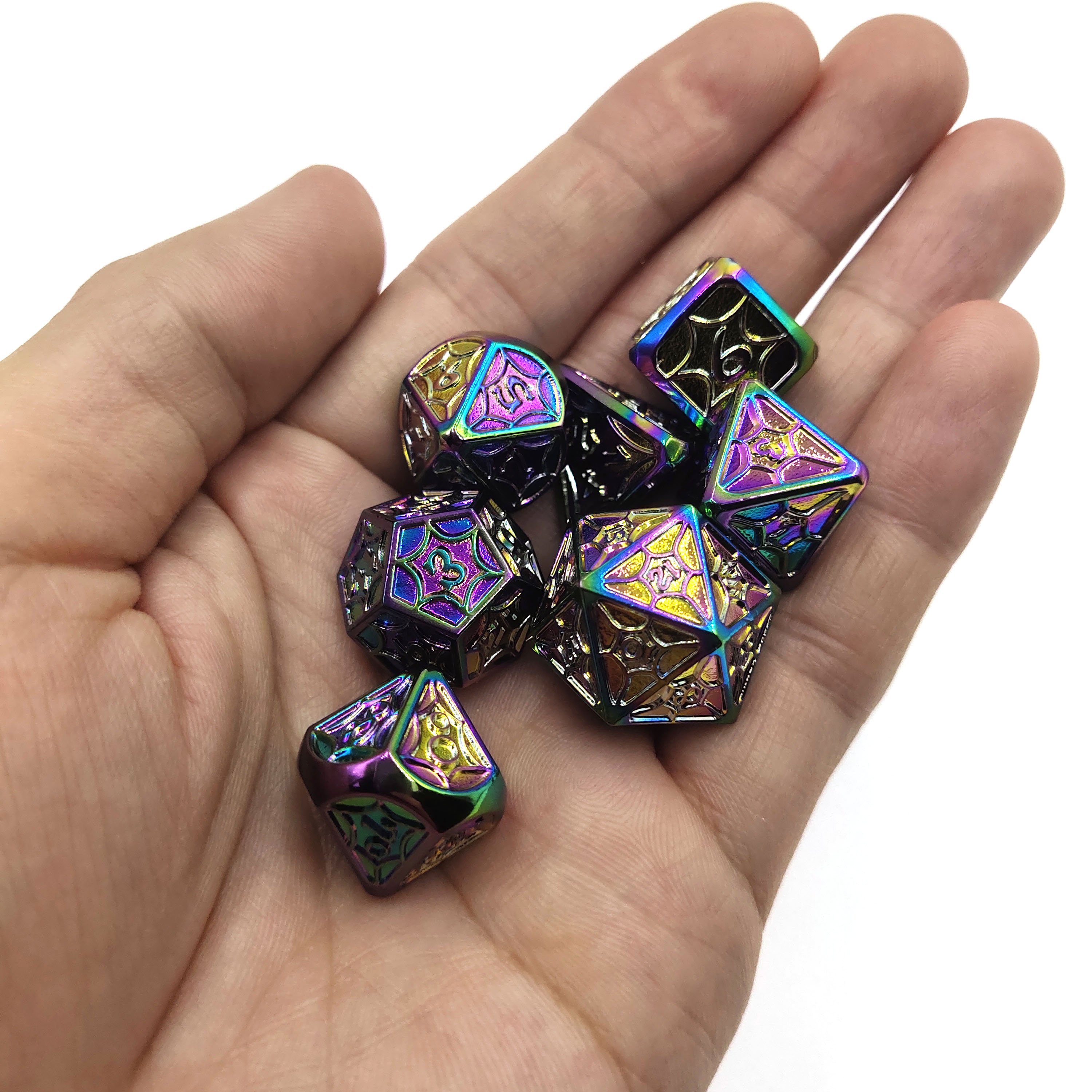 new metal multicolor dice cthulhu custom d20 dice dungeon and dragon Rpg dnd metal dice