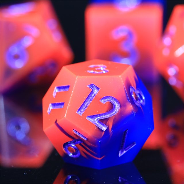 Mini Planet Dragon and Dungeon Dice Resin Polyhedral DND 7pcs Set Sharp Edges Dice RPG board role-playing games Dice