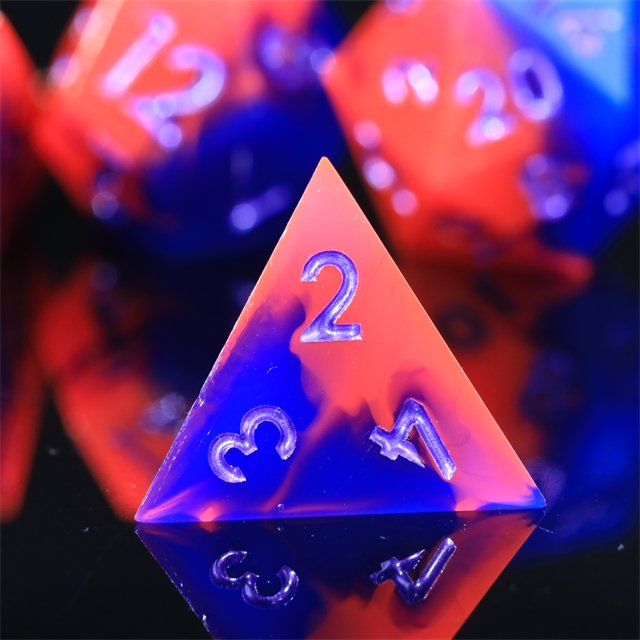 Mini Planet Dragon and Dungeon Dice Resin Polyhedral DND 7pcs Set Sharp Edges Dice RPG board role-playing games Dice