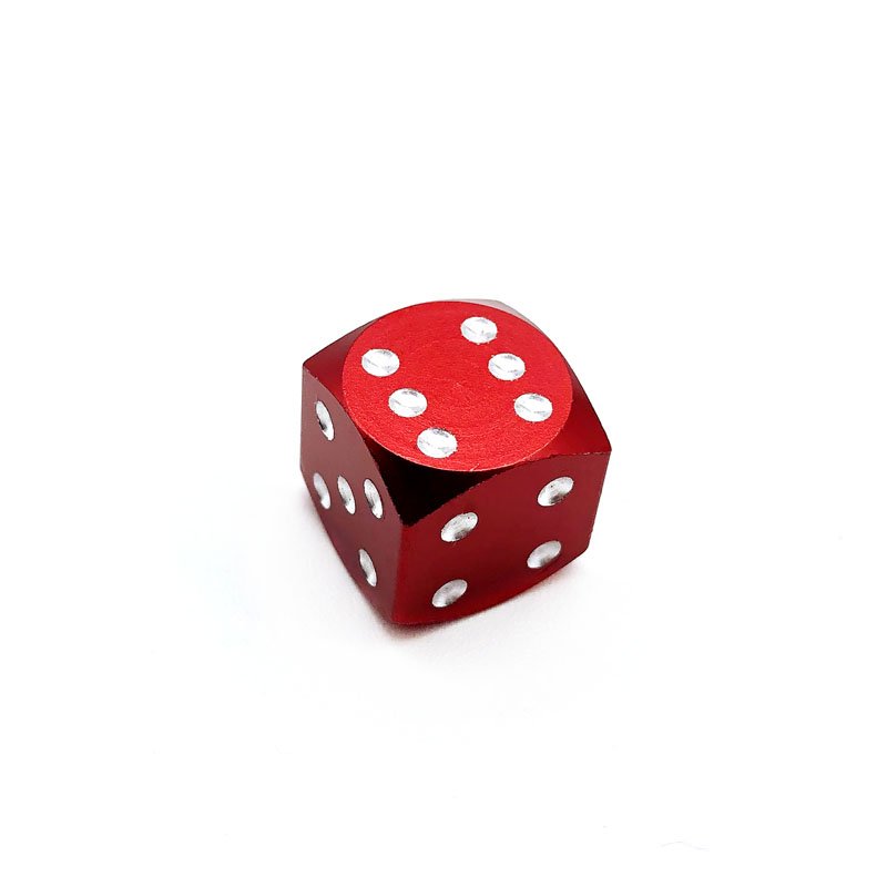 aluminum material tyre valves cap dice shaped tire valve caps colorful