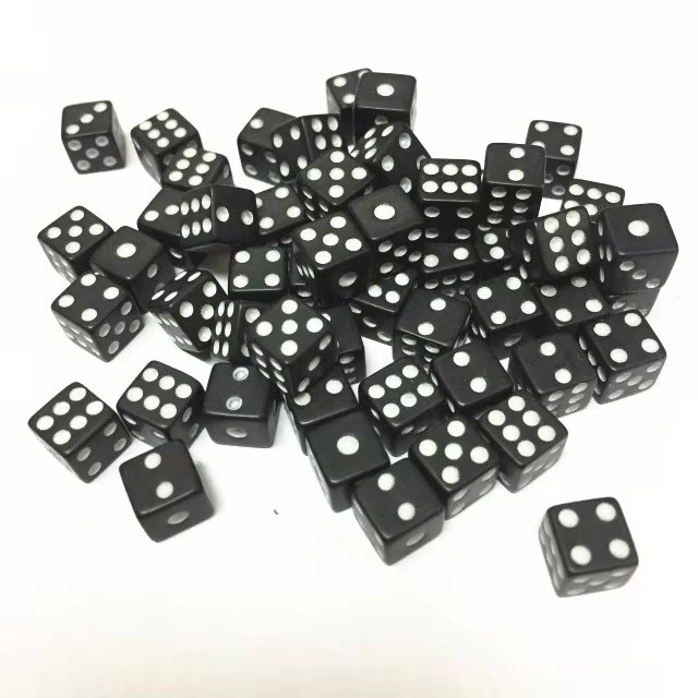 Wholesale Customization 8mm Square Corner 6-Sided Point Dice Mini Magic Explosion Entertainment Acrylic Dice