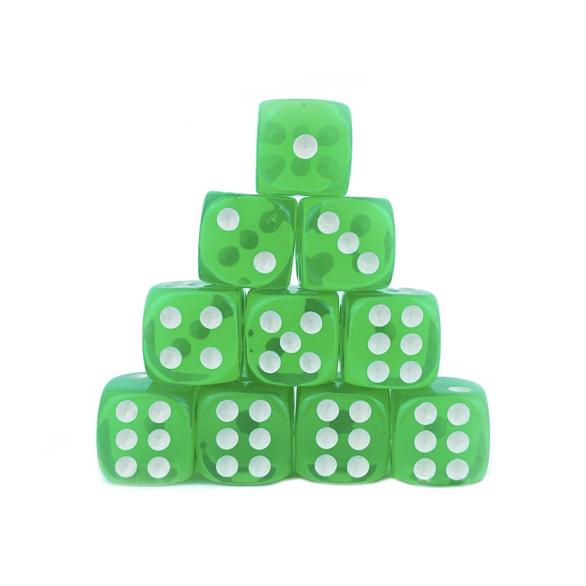 High Quality clear transparent plastic D6 round angle Colors mini bulk custom game dice