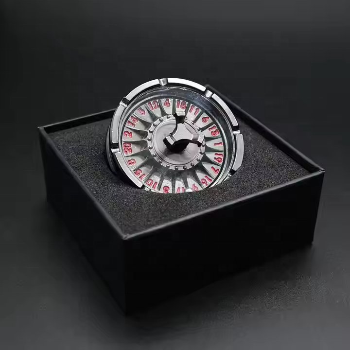 High Quality Alloy Stress Relief Spinner Dice Factory Wholesale Rotating Compass Metal Fidget Roulette DND Dice