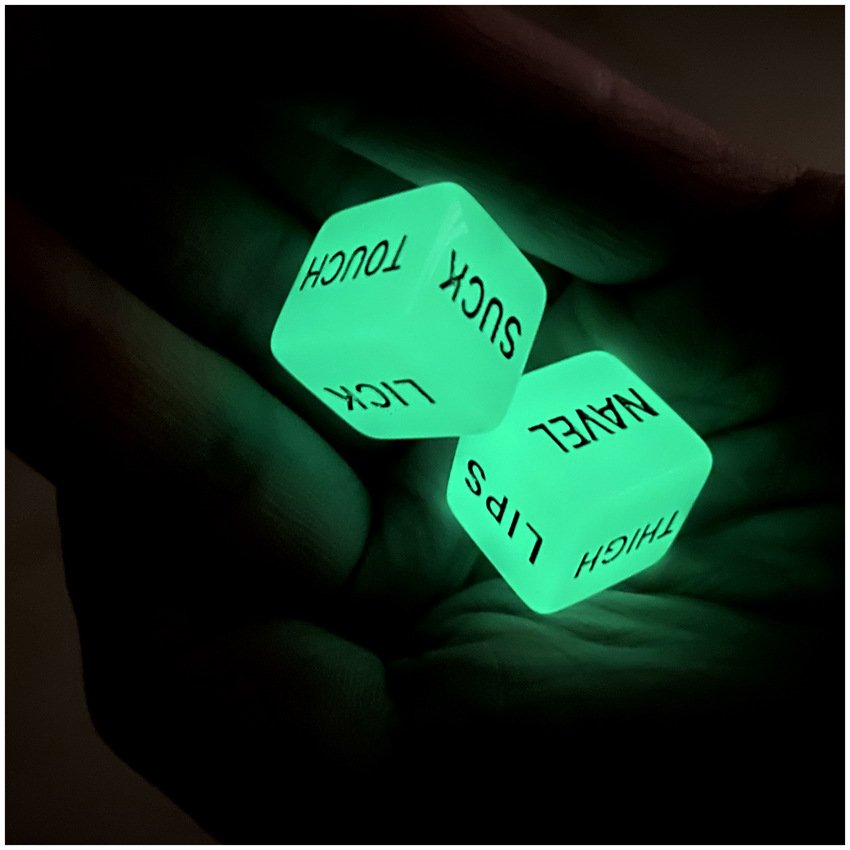 Delove SM Fun Red Dice Acrylic Pattern Action 6 Sided Dice Couple Foreplay Flirting Fun Dice Adult Sex Toys
