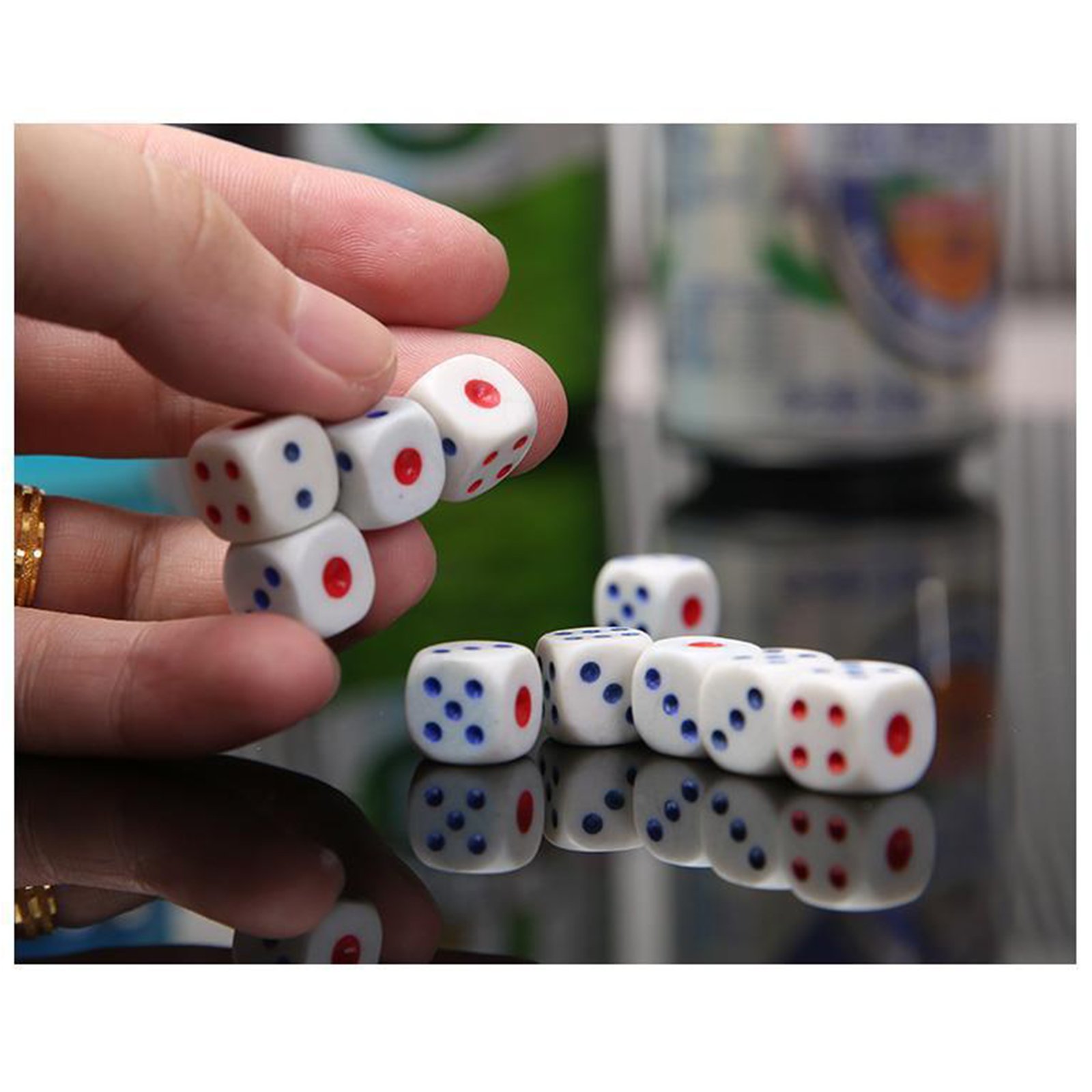 Bulk polyhedral runes d6 acrylic dice casino table games dice set dnd acrylic dice set