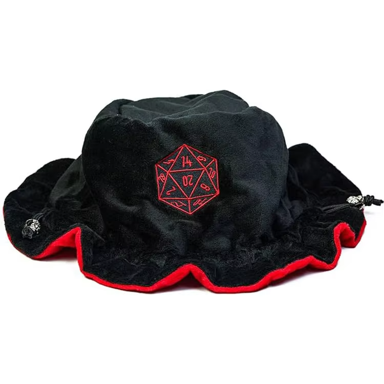 Flannel Velvet Drawstring custom logo rpg dungeons and dragons d&d Dice Bag Case packaging