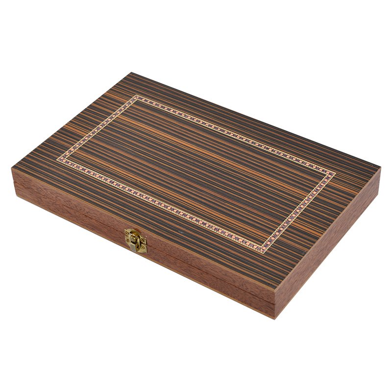 Classic Wood Backgammon Board Game Set Inlay Star Board Game Pieces with dice and wooden pieces for Adults and Kids