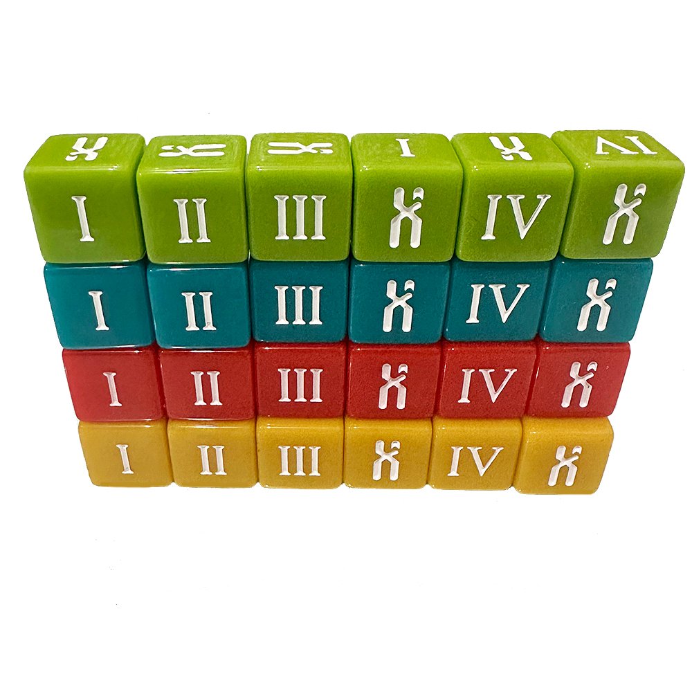 Acrylic 16mm D6 Dice Roman Column Right Angle Dice Game Custom Dice Board Game