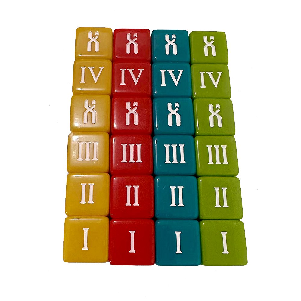 Acrylic 16mm D6 Dice Roman Column Right Angle Dice Game Custom Dice Board Game