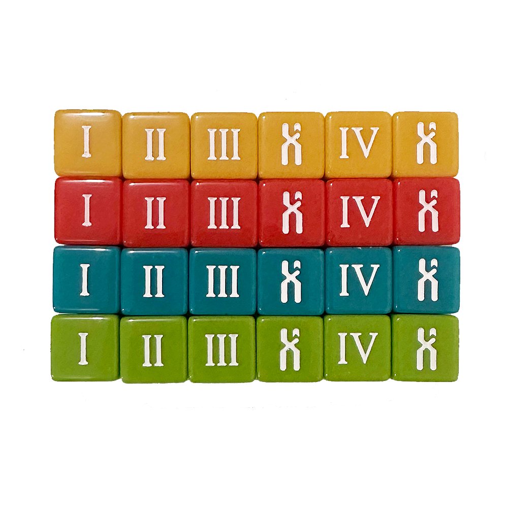 Acrylic 16mm D6 Dice Roman Column Right Angle Dice Game Custom Dice Board Game