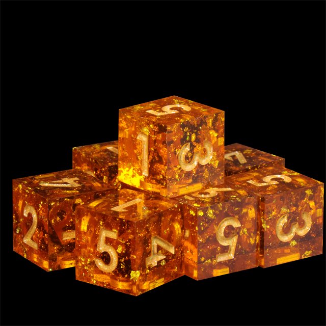 Mini Planet Factory Dragon and Dungeon Dice Resin Polyhedral DND 7pcs Set Sharp Edges Dice RPG board role-playing games Dice