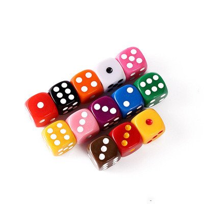 RM 16mm 20 25 30 Resin color dice transparent black and white dice set d6 customized acrylic plastic custom logo clear dice game