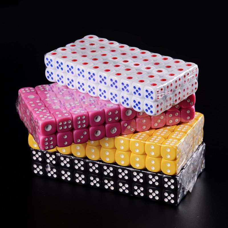 RM 16mm 20 25 30 Resin color dice transparent black and white dice set d6 customized acrylic plastic custom logo clear dice game