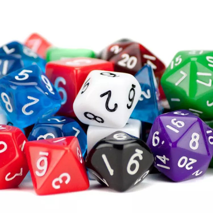 Custom colorful decorate polyhedral wooden dice