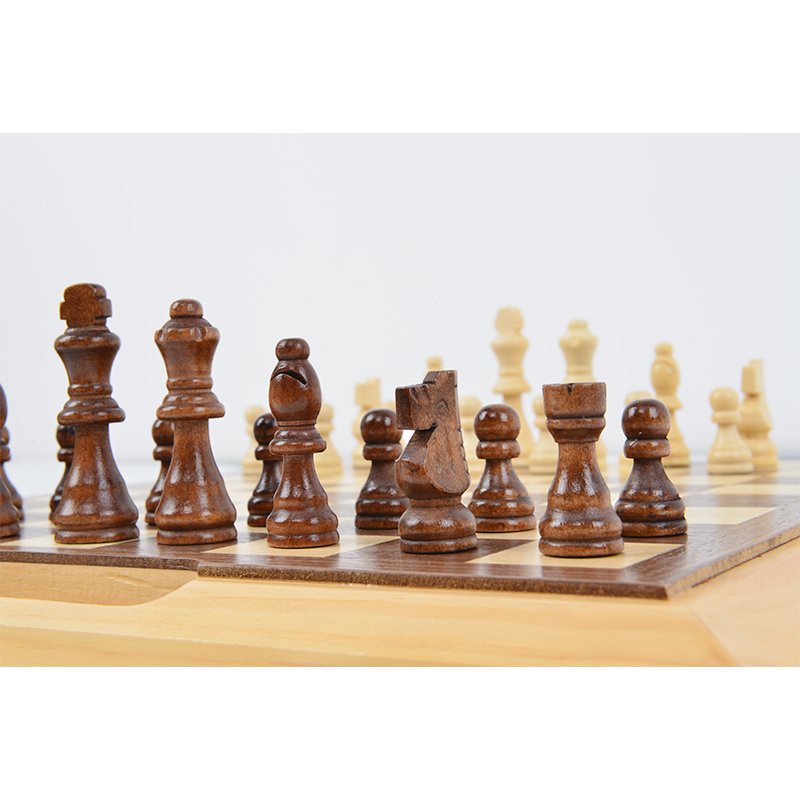 Unique Educational Wooden Backgammon Game Set With Dice Tableware Foldable chess Board Game With High Quality Wood